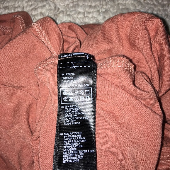 Tan/Peach Forever 21 Off The Shoulder Dress - Picture 7 of 7